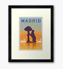 Madrid vintage poster Framed Print