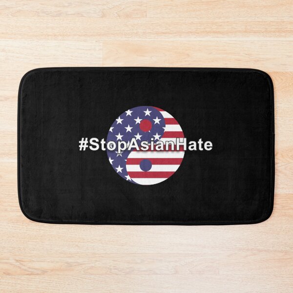Item preview, Stop Asian Hate, Yin And Yang, American Flag (2021-3-SAH-1) designed and sold by NY-Prints-USA.