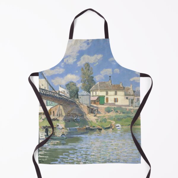 Item preview, The Bridge at Villeneuve-la-Garenne By Alfred Sisley designed and sold by sunny-007.