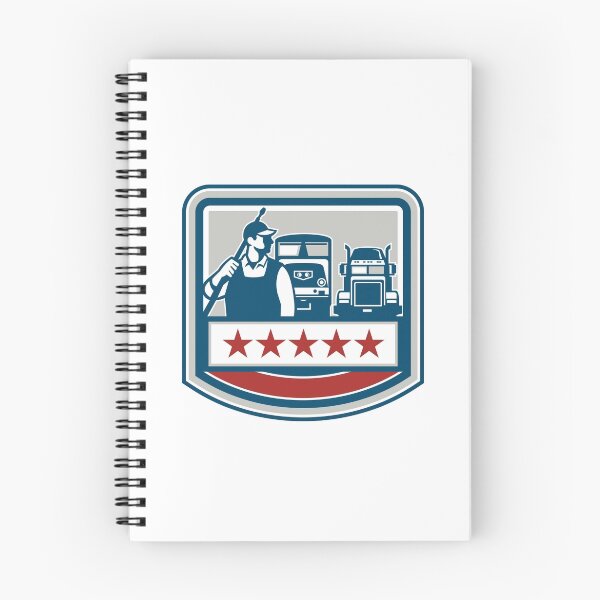 Item preview, Power Washer Worker Truck Train Crest Retro designed and sold by patrimonio.