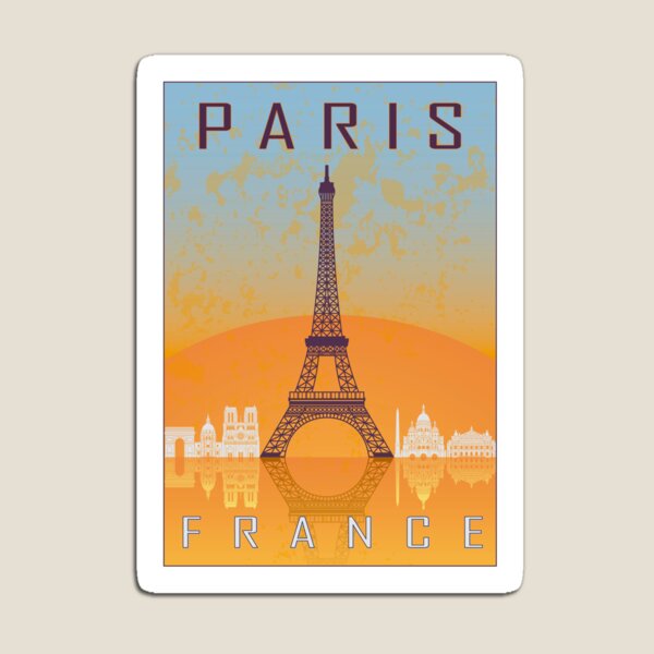 Paris vintage poster Magnet