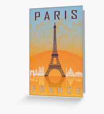 Paris vintage poster Greeting Card