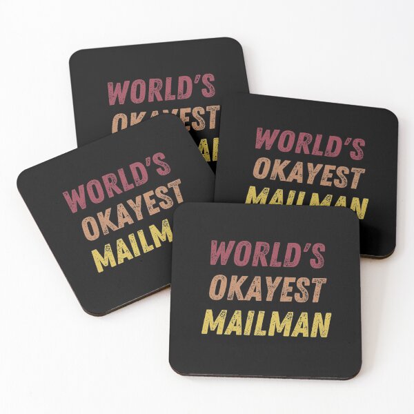 Item preview, World's Okayest Mailman designed and sold by vibrantyy.