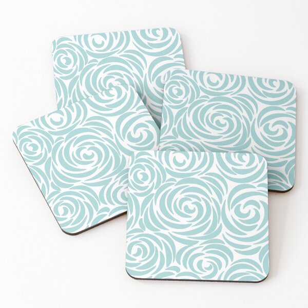 Item preview, Roses Pastel Blue White designed and sold by Delinda Graphic Studio.