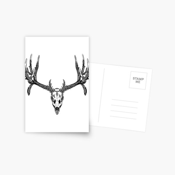 Postkarten Buck Deer Redbubble