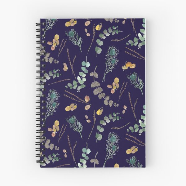 Item preview, Thistle and Herbs - Blue/Teal designed and sold by ilinca maican.