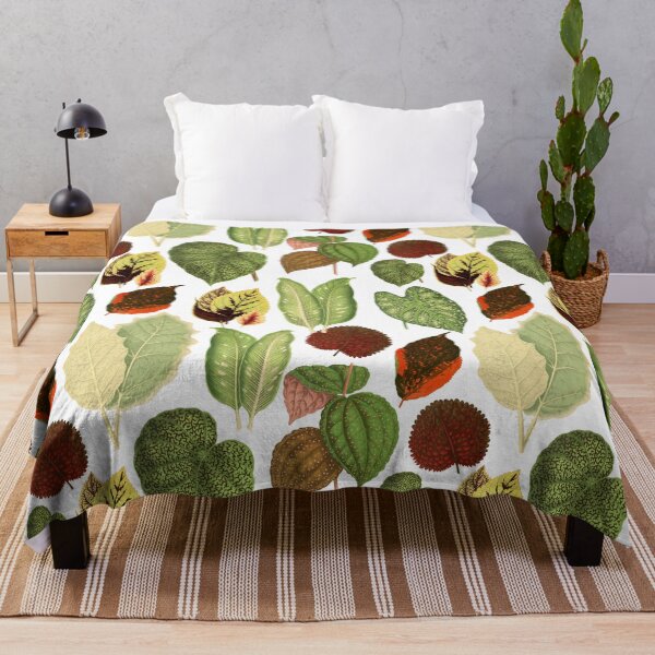 Item preview, House plant botanical leaf pattern cottagecore aesthetic designed and sold by PG Illustration.
