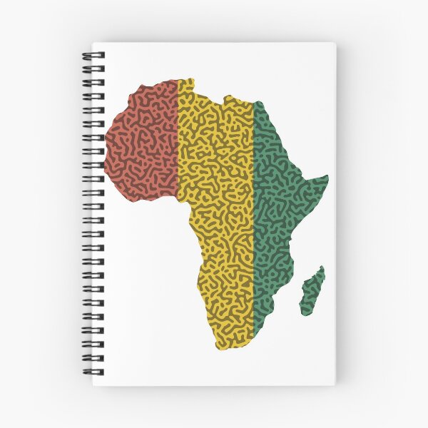 Item preview, Africa Map Turing Pattern (Rasta Colours) designed and sold by John Uttley.