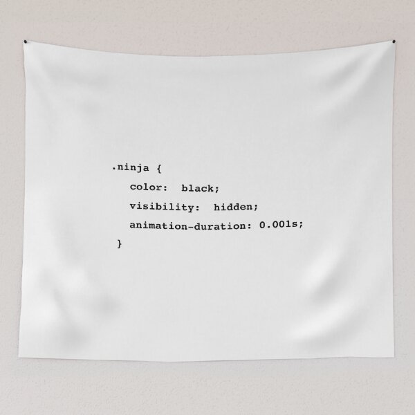 Item preview, NINJA | Funny design for web developers designed and sold by annaspoljar.
