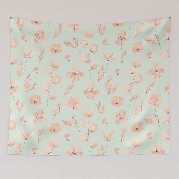 Item preview, Natural Seamless Leaves and Flowers Pattern.  designed and sold by digoarpi.