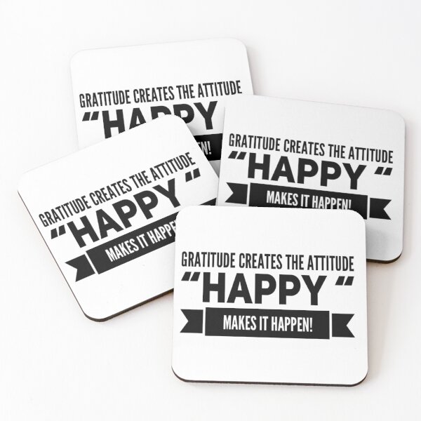 Item preview, Gratitude Creates the Attitude-Happy makes it Happen! designed and sold by Uexpressme.