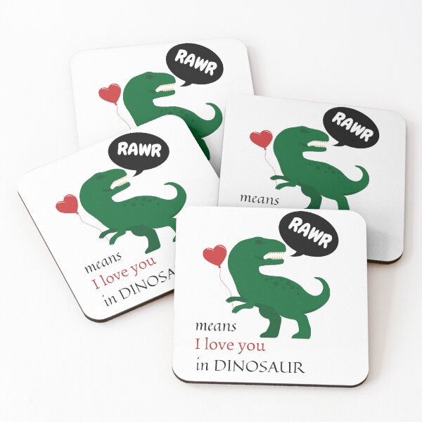 Item preview, Rawr means I love you in dinosaur designed and sold by DinoKidzDesigns.