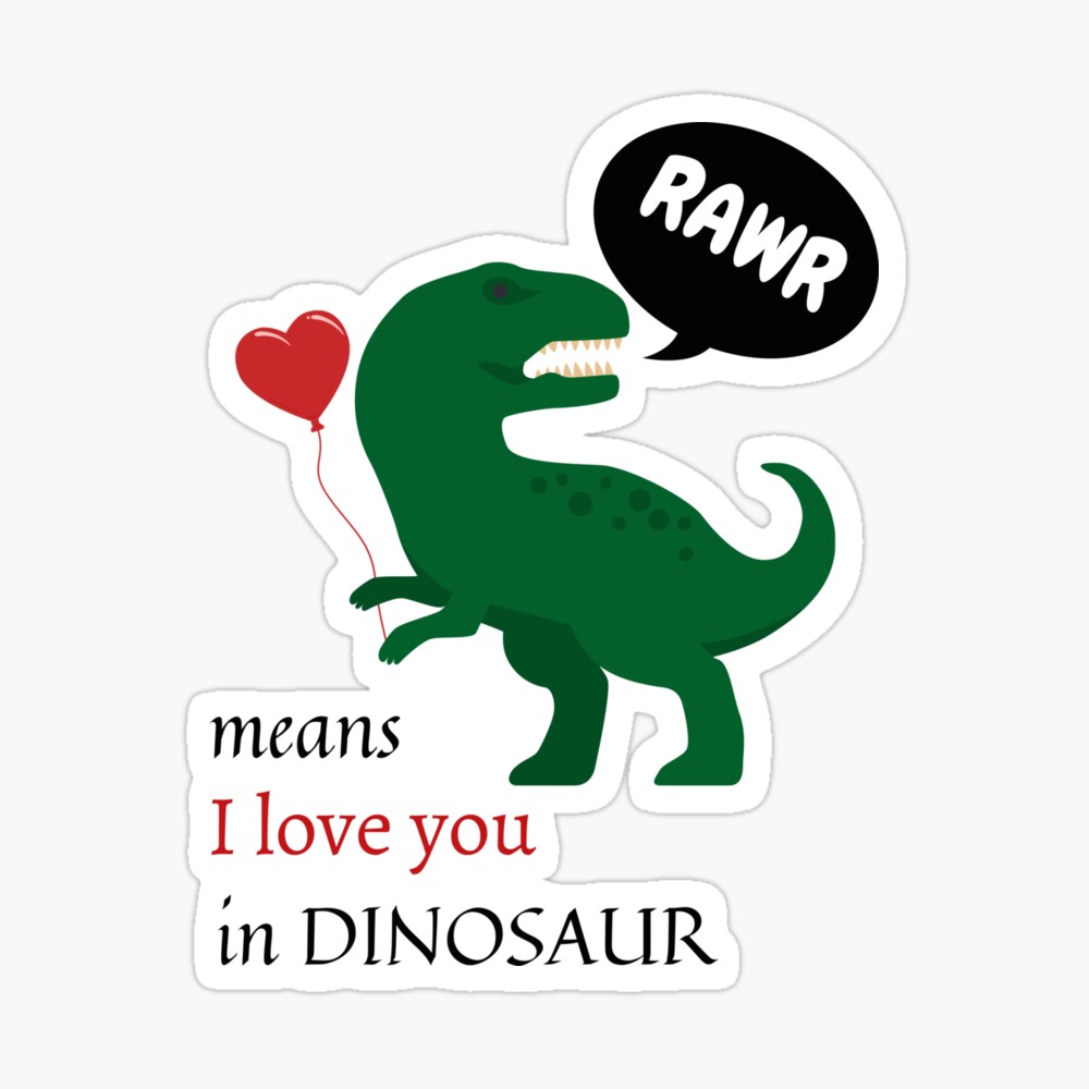 Roar means I love you in Dinosaur Pin by Lapeticrafter