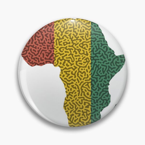 Item preview, Africa Map Turing Pattern (Rasta Colours) designed and sold by John Uttley.