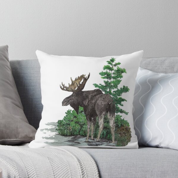Item preview, Moose watercolor  designed and sold by Saltypro.