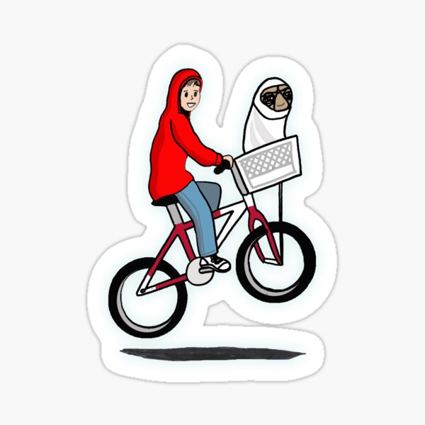 E.T. comic style Sticker
