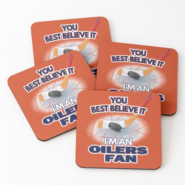 Aperçu de l'œuvre Je suis un partisan des Oilers d'Edmonton - Hockey créée et vendue par MoonsmileProd.