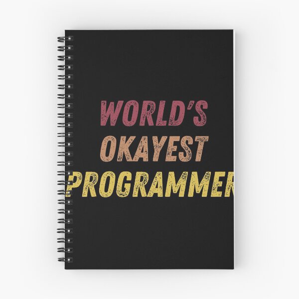 Item preview, World's Okayest Programmer designed and sold by vibrantyy.