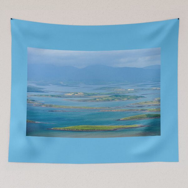 Item preview, View from top of the mountain  Croagh Patrick, nicknamed the Reek in County Mayo after Mweelrea and Nephin, Ireland designed and sold by AlbertMi.