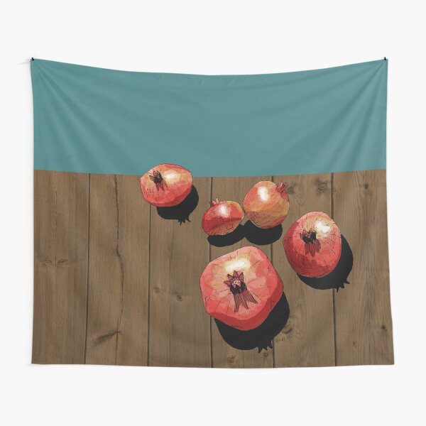 Disover Pomegranate on the Edge Tapestry