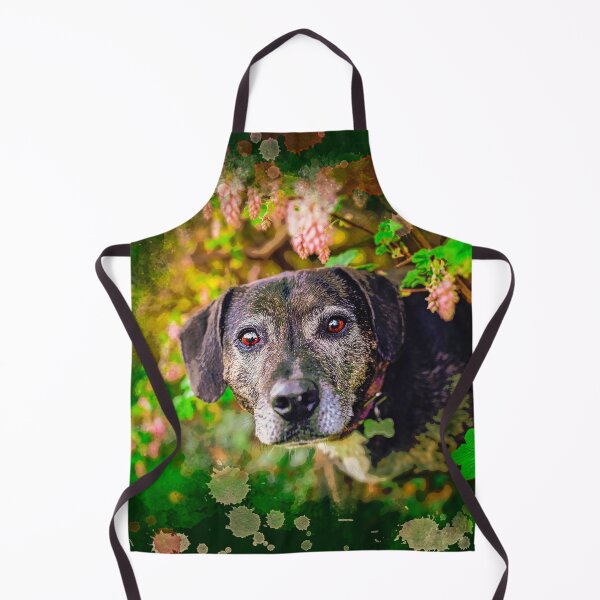 Item preview, Spring Brindle Black Dog designed and sold by PurpleBluesPets.