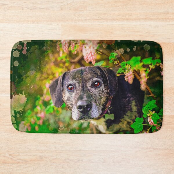 Item preview, Spring Brindle Black Dog designed and sold by PurpleBluesPets.