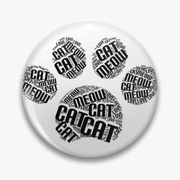 Item preview, Cat footprints Word Art - Cat lover designed and sold by WordArtDesign.