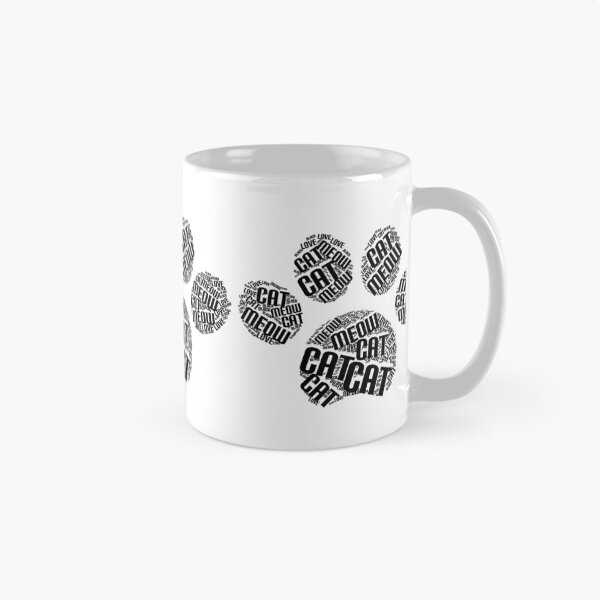 Item preview, Cat footprints Word Art - Cat lover designed and sold by WordArtDesign.