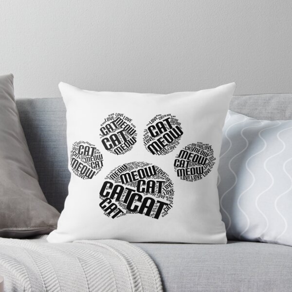 Item preview, Cat footprints Word Art - Cat lover designed and sold by WordArtDesign.