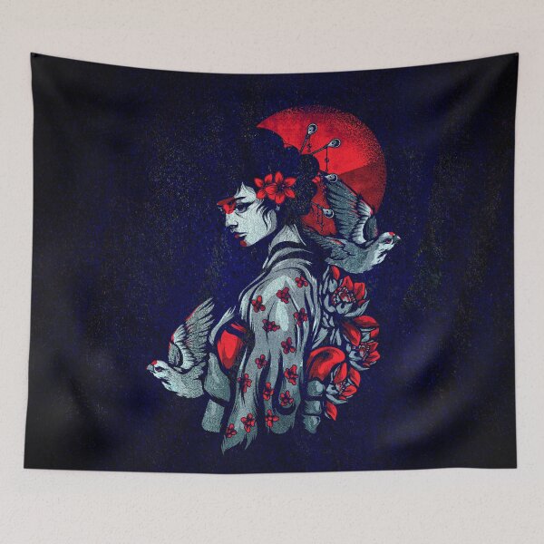 Item preview, The Wounded Geisha - Memoirs of Geisha - Texturized Design designed and sold by JackMoreh.