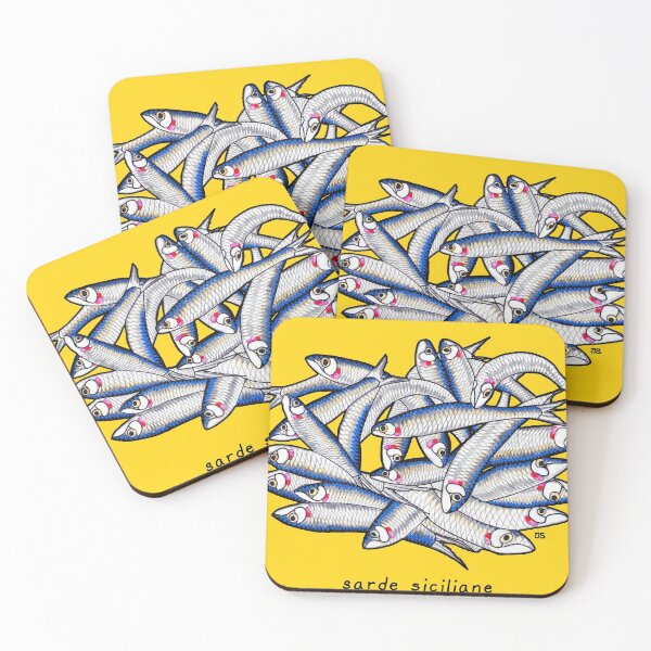Item preview, White Sardines, black text designed and sold by Scopipodd.