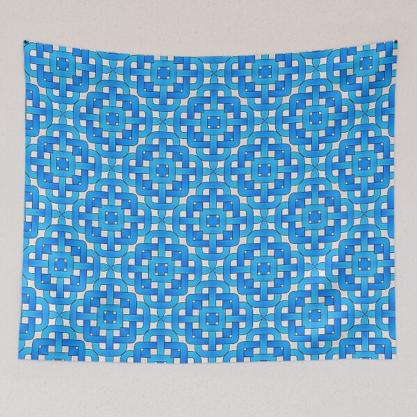 Item preview, Blue Woven Repeat Pattern designed and sold by LaRoach Digital Arts.