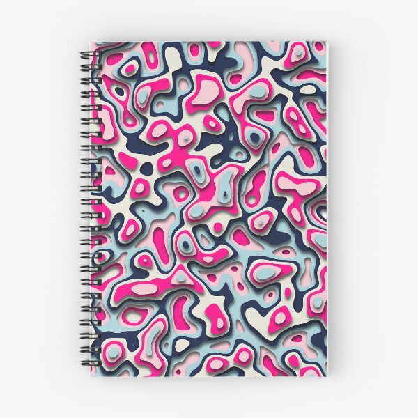 Item preview, Funky Retro Abstract Pattern - Pink and blue designed and sold by RomeoSketches.