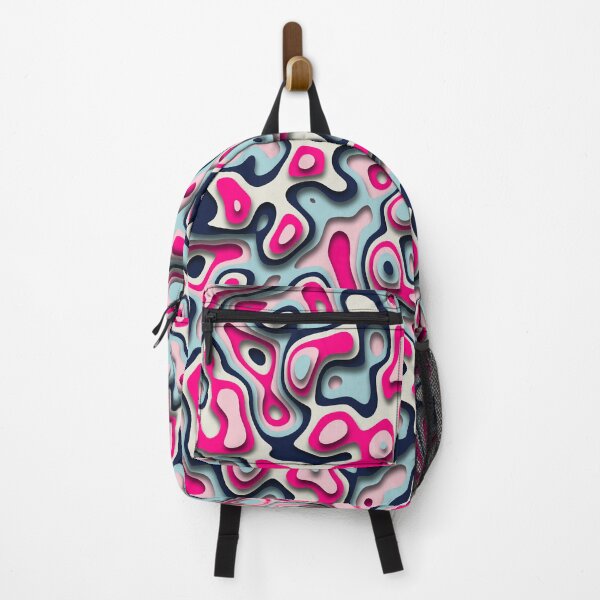 Item preview, Funky Retro Abstract Pattern - Pink and blue designed and sold by RomeoSketches.