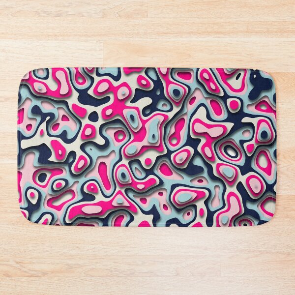 Item preview, Funky Retro Abstract Pattern - Pink and blue designed and sold by RomeoSketches.