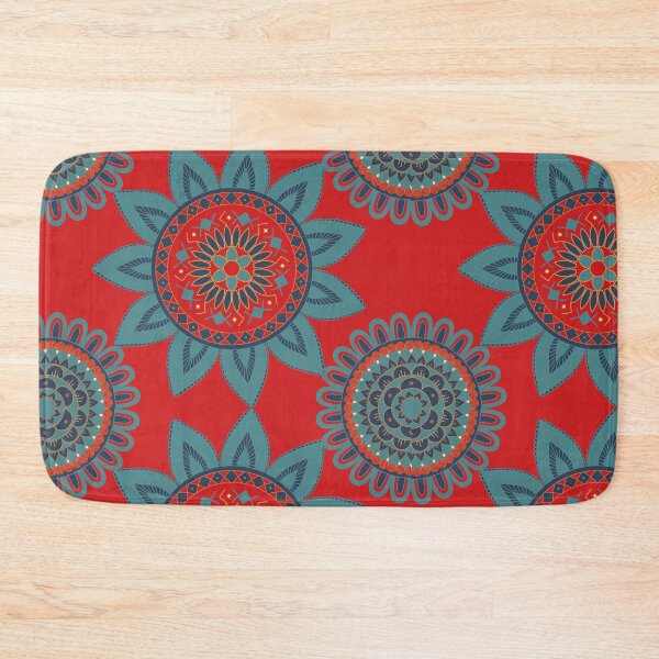 Item preview, Red Blue Mandala designed and sold by Tibri Designs.