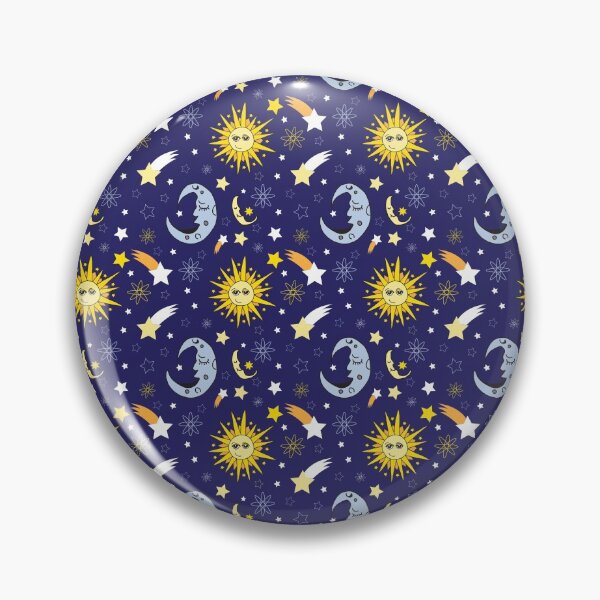 Item preview, Space Celestial Sun Moon Night Sky Stars Astrological Pattern designed and sold by Art by Jess.