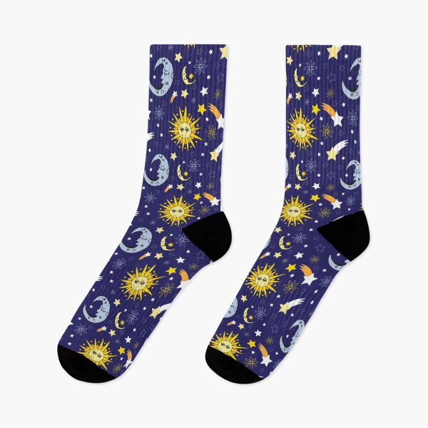 Item preview, Space Celestial Sun Moon Night Sky Stars Astrological Pattern designed and sold by Art by Jess.
