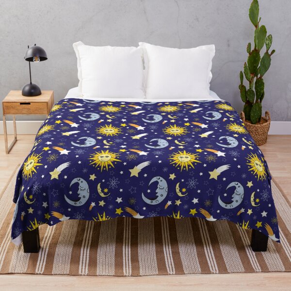 Item preview, Space Celestial Sun Moon Night Sky Stars Astrological Pattern designed and sold by Art by Jess.
