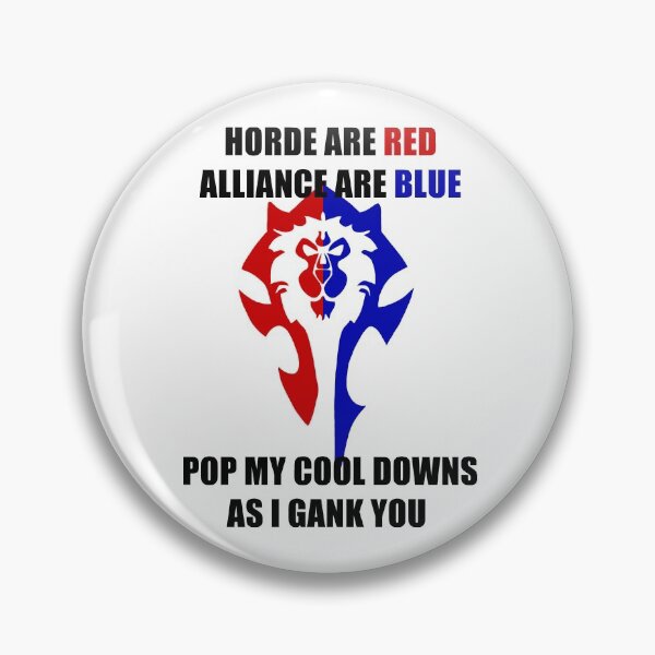 Item preview, Horde Are Red Alliance Are Blue - Horde Symbol - Wow Inspired Design designed and sold by DavesAccount.