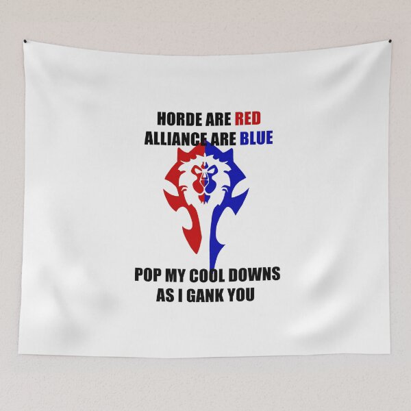 Item preview, Horde Are Red Alliance Are Blue - Horde Symbol - Wow Inspired Design designed and sold by DavesAccount.