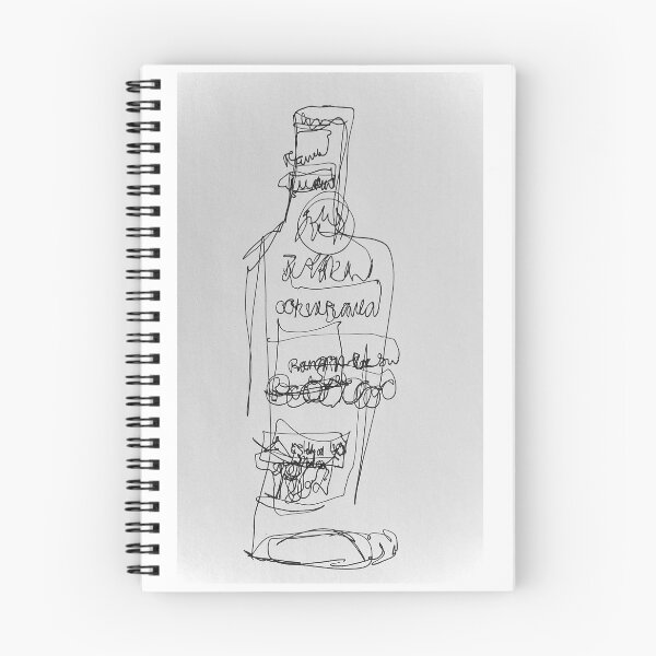 Item preview, Bottle of rum blind drawing designed and sold by RocioRubio.