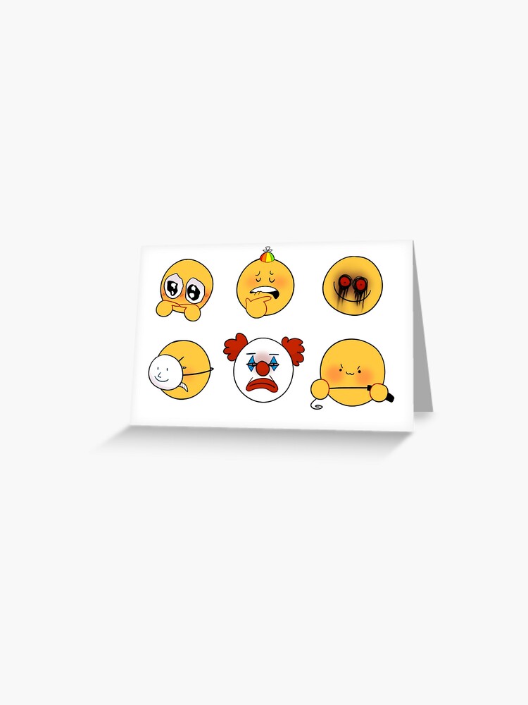 Cursed Emoji (Painted) | Greeting Card