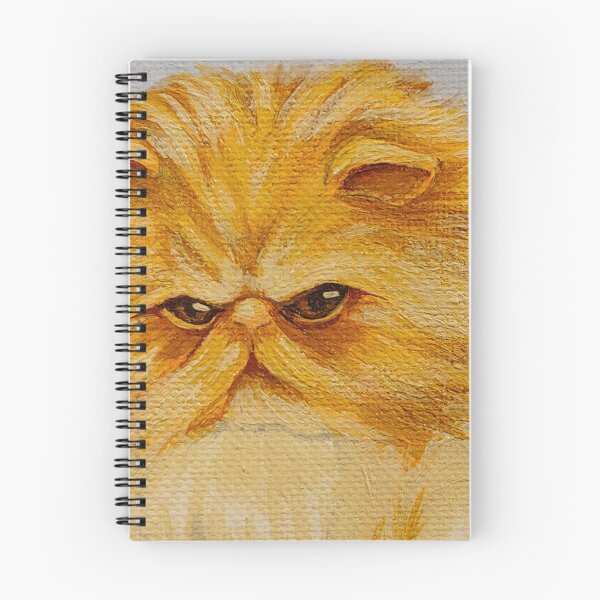 Item preview, Disgruntled Orange Longhair Cat designed and sold by cheeborg.