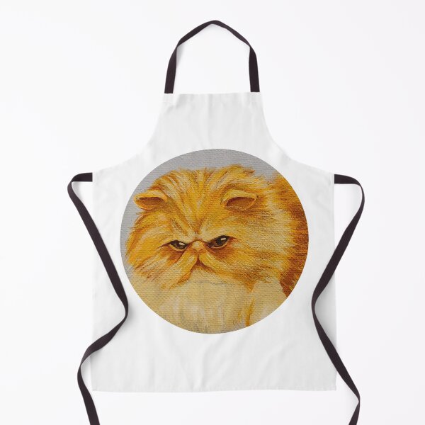 Item preview, Disgruntled Orange Longhair Cat designed and sold by cheeborg.