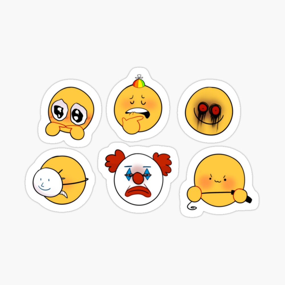 Cursed Emoji Vinyl Sticker Sheet 