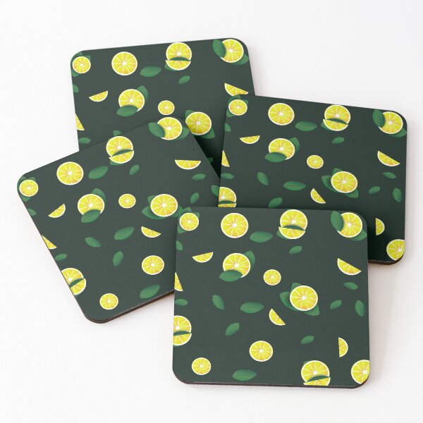 Item preview, lemon pattern with darker green background designed and sold by hateeyes.