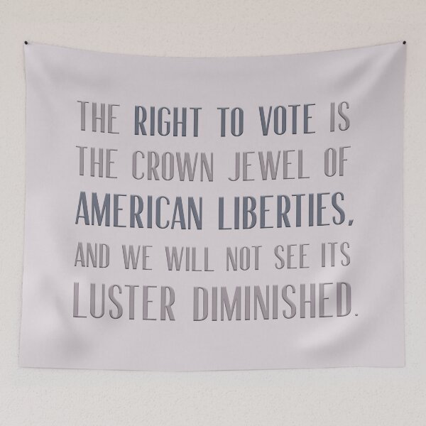 Item preview, The right to vote is the crown jewel of American liberties, and we will not see its luster diminished. designed and sold by squishyrainbow.