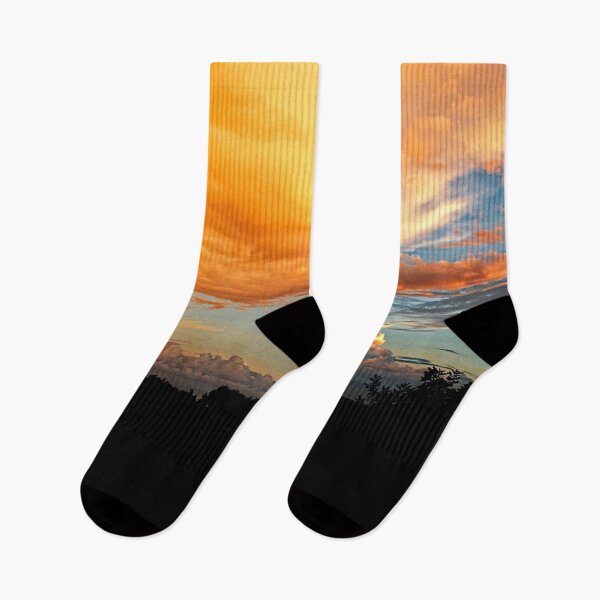 Item preview, Sunset clouds Silhouette Bush Skyscape designed and sold by Anna Lemos.