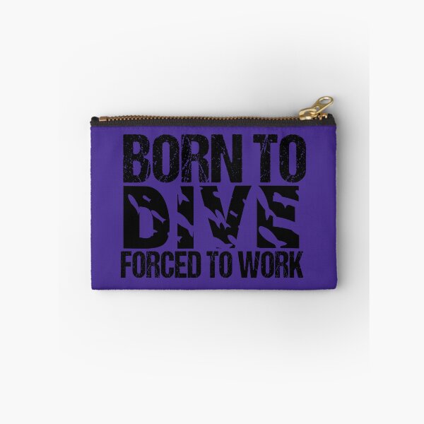 Item preview, Born To Dive Forced To Work Grunge Merging Design designed and sold by Artysneak.